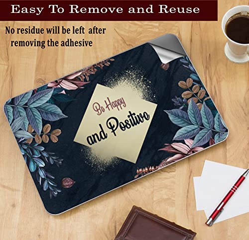 Image of Floral-D14 Top+Wrist Pad Vinyl Laptop Skin /Sticker /Cover for 15 to 15.6 Inches Laptops Laminated-Removable-HD Quality Compatible for Hp-Dell-Sony-Lenovo-Asus etc.(15x10 Inches)