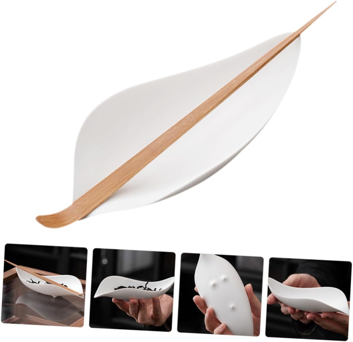 Cabilock 1 Set Loose Tea Dispenser Tea Scoop Shovel Lightweight Easy to Clean Decorative Kitchen Accessory