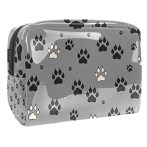 Sac à cosmétiques pattes de chien trousse maquillage toilette pour femme et fille