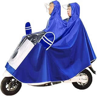 MISSMAO Waterproof Cycling Rain Poncho Portable Lightweight Rain Jacket with Hood Bicycle Reusable Raincoat for Motorcycles, Electric Mobility, Scooters, Rain Poncho, Rain Clothing