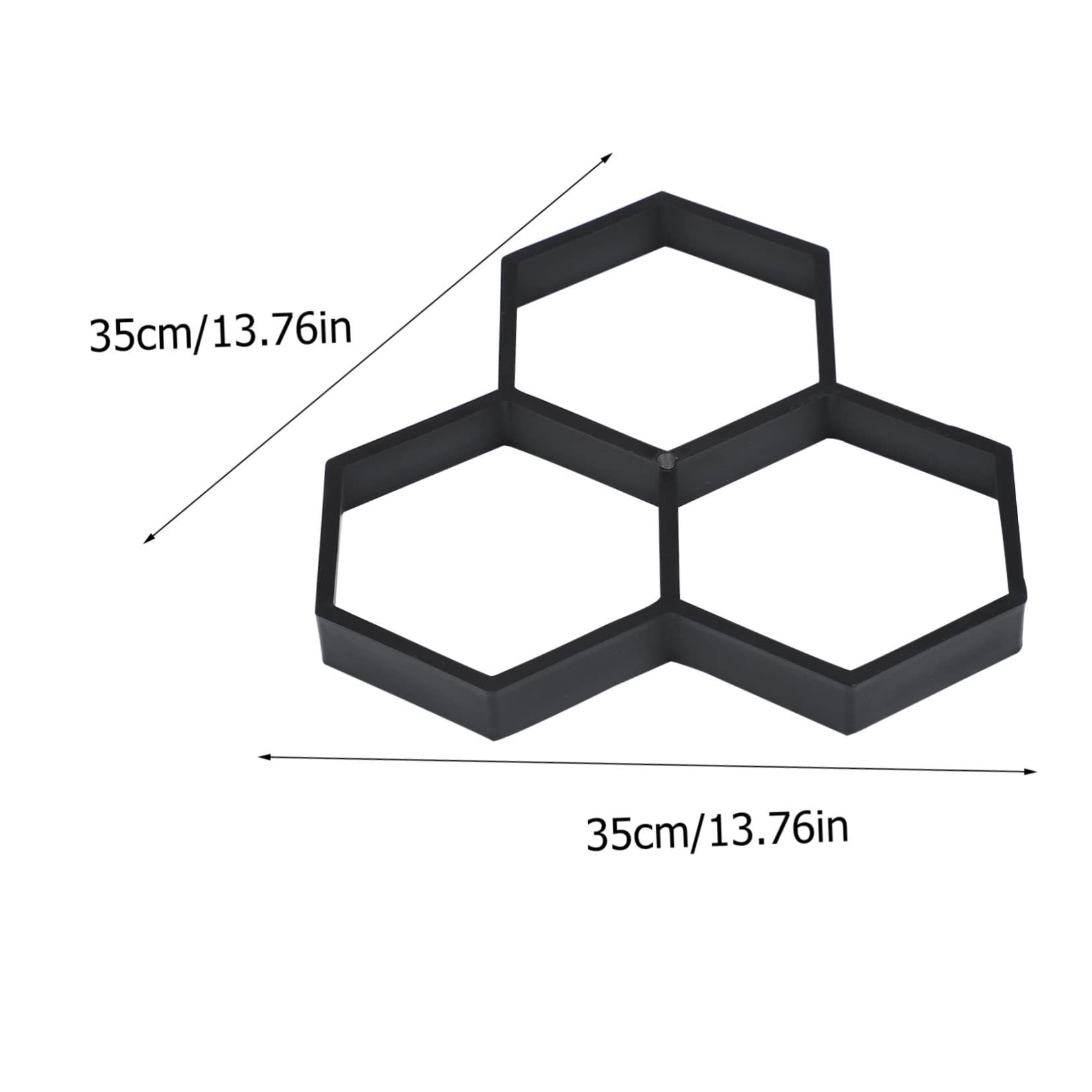 Hexagon Pflasterform für Gartenwege Wiederverwendbare Beton Gießform für DIY Zement Bodenplatten Praktische Schalungsform für Terrasse und Gehwege