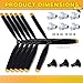 Outus 6 Sets Plane Propeller 3 Blade Compatible with F4u Rc 761-8 761-9 761-16 T28 P47 Fighter Remote Control Plane Radio Controlled Aircraft with Propeller Adapters(500mm)