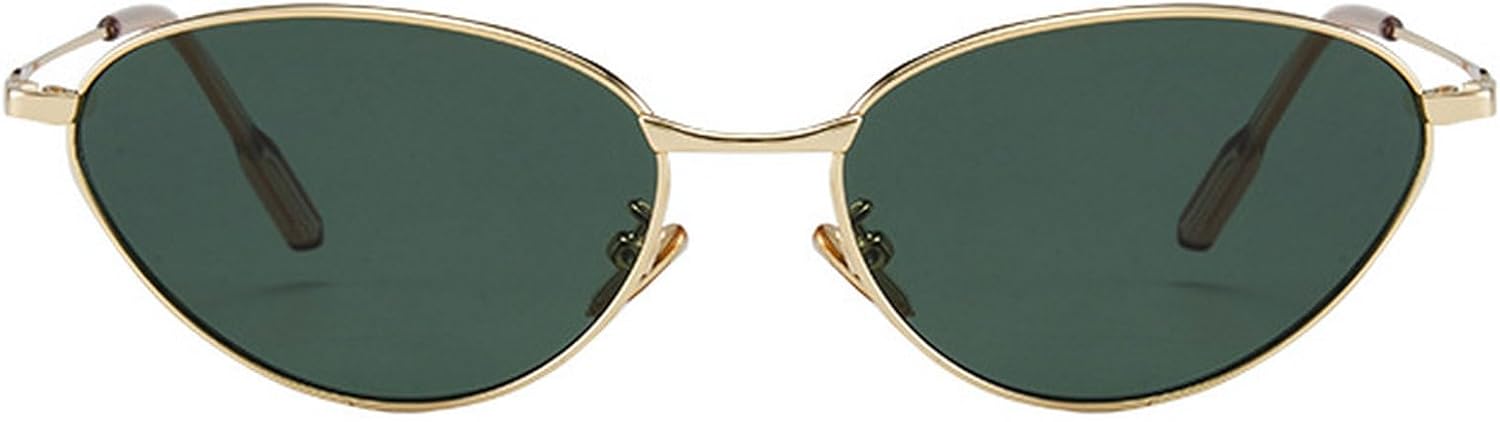 Cat Eye Sunglasses for Women UV400 Metal Frame Brown Sun Glasses Trendy Fashion Style Woman Sunglasses