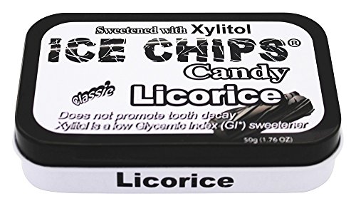 ICE CHIPS Candy Licorice Single Pack Candy, 1.76 Ounce