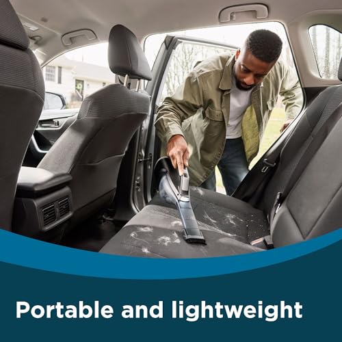 Image of BLACK+DECKER Dustbuster Reveal Handheld Vacuum Cordless, Car Vacuum Portable Cordless, LED Light, Long Run Time, Rechargeable Lightweight Dust Buster, Includes Crevice Tool, Charging Base (HLVD320B42)