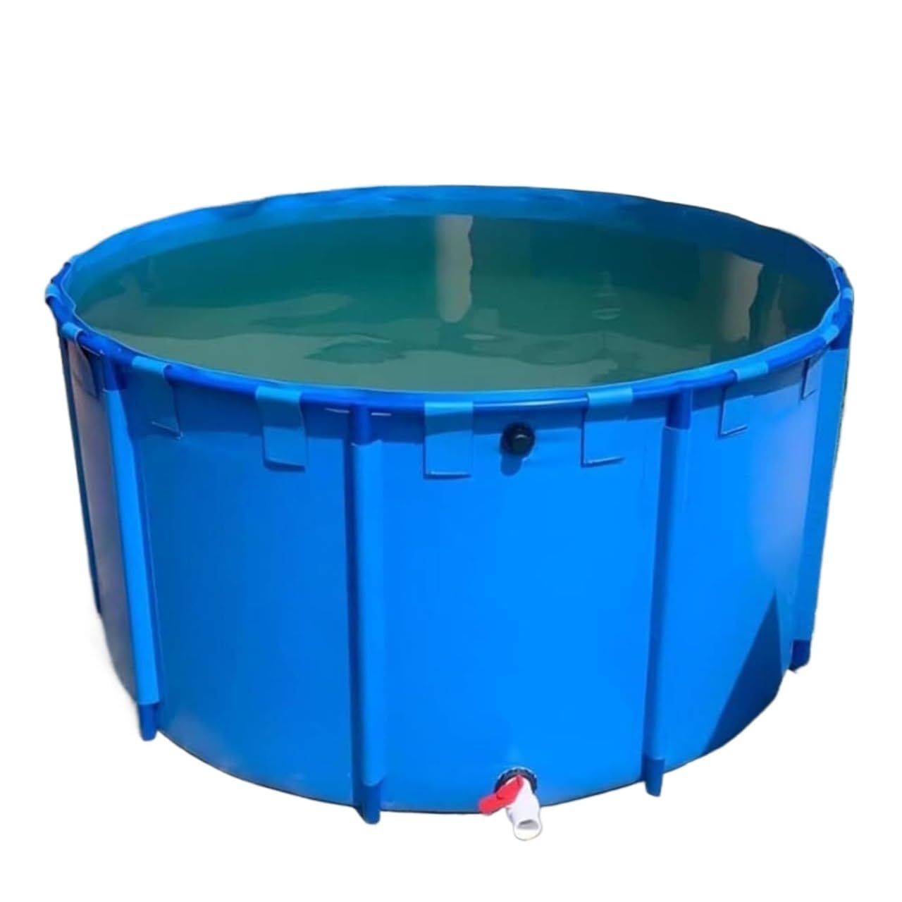 Stagno impermeabile per pesci con valvola di scarico, piscina esterna multifunzione per giardino, cortile o patio (1,2 x 0,4 m) perfetto per piante e pesci
