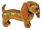 Feel Better - Plush 12' Brown Dachshund Dog - Get Well Gift for HOSPITALIZED Child or Adult - Weiner - Speedy Recovery - Sick or Ill by Fiesta