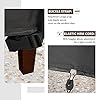 ULTCOVER Waterproof Outdoor Sofa Cover - Heavy Duty Patio Bench Covers 58W x 28D x 35H inch, Black #4