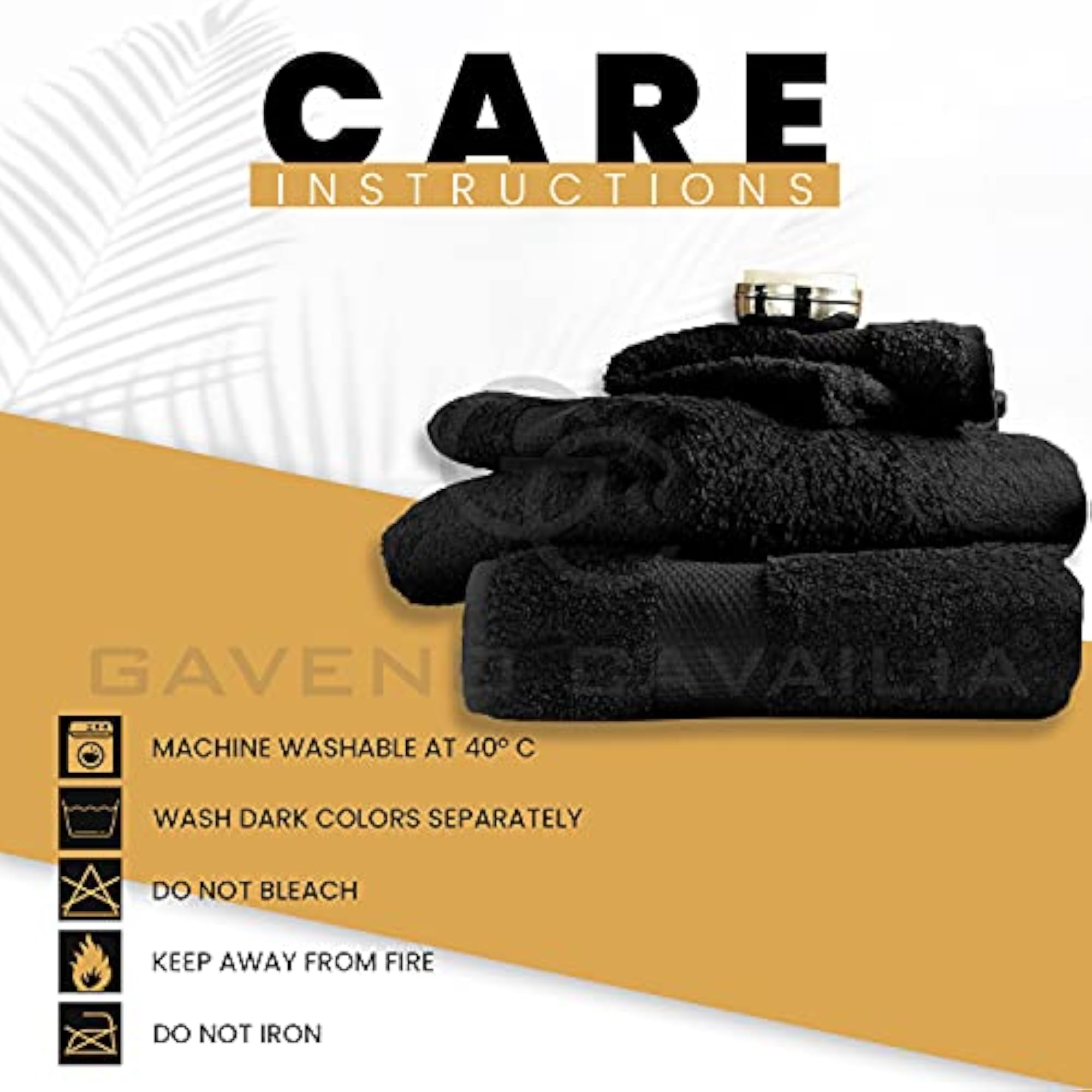 Fade Resistant Premium Quality Cotton Bath Towel Set, 2PK