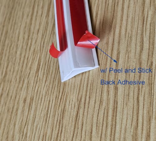 Flexible, Peel and Stick Wall Molding Trim Caulk Strip Self Adhesive Corner Trim Moulding for Ceiling, Backsplash, Tile Edge, Countertops, Baseboard, Counters, Floor and More, White, 20 Feet by LaRolls - Image 6