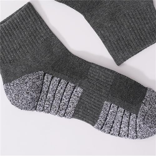 Outdoor Sports Socks with Thickened Towel Soles, Mountaineering and Hiking Socks,(Gray)3