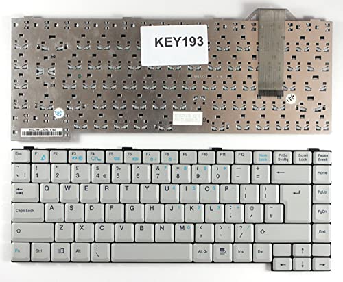 Clavier Advent 71-UB3083-10 blanc pour réparer un ordinateur portable aux touches bloquées