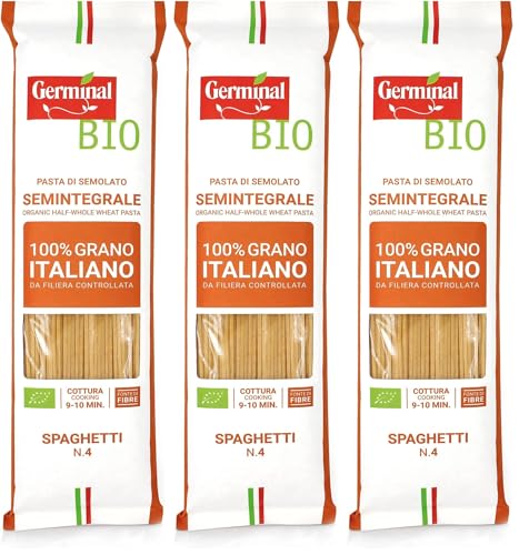 Germinal Bio Spaghetti di semolato semintegrale (Confezione da 3)