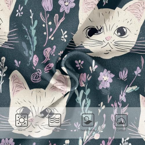 Wusikd Cute Cat Colors Girls' Underwear Cotton Flowers Girls Briefs Soft Toddler Underwear 2T3