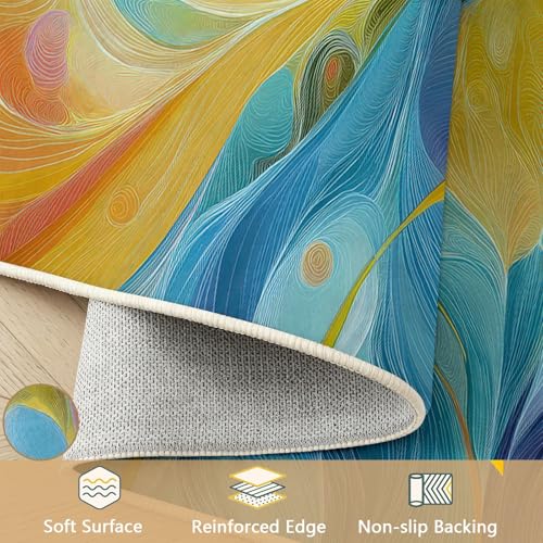 Tapis chambre intérieur lavable 120 x 180 cm géométrique - 6