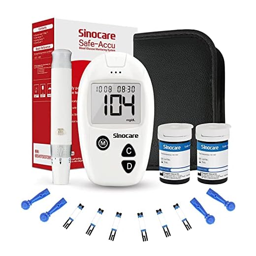 sinocare medidor de glucosa en sangre, kit de prueba de glucosa en sangre Safe-Accu con Codefree tiras de prueba de glucosa en sangre x 50 + dispositivo de punción - mg/dL