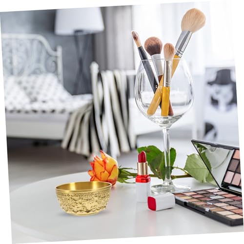 Cuenco Cornucopia Zerodeko de Resina Dorada para Decoración Feng Shui 6