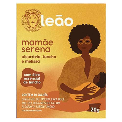 Leão Mamãe Serena - Alcarávia, Funcho e Melissa 10 Sachês