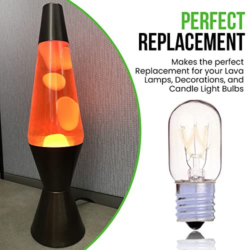 Bulbmaster 15 Watts T7 Replacement Light Bulb For Lava Lamp 15T7 Incandescent For 10 Inch Lava Lamps And Exit Lamps And Sewing Machine Light Bulbs Fits E17 Socket 130 Volts Pack Of 6 #TOP1