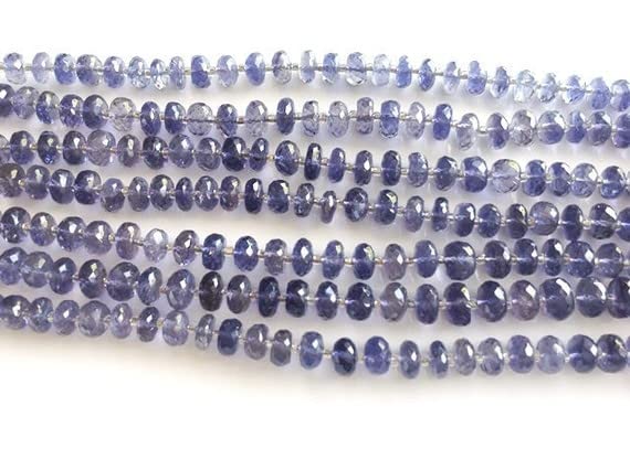 Iolite perles naturelles 7mm fil de gemmes de qualité supérieure pour offrir un cadeau DIY