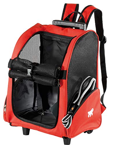 Ferplast Trolley, Mochila de Transporte Para Animais Pequenos, com Rodinhas Ferplast para Cães, Vari