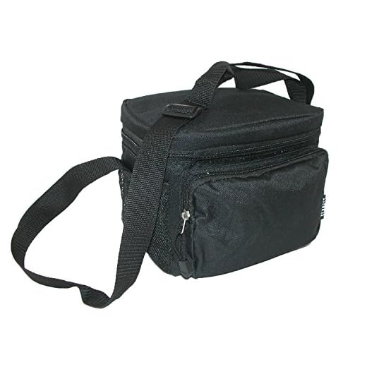 Everest Cooler Lunch Bag, Black, One Size