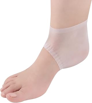Gel Heel Protectors for Men Women, Heel Pads Cushion, Plantar Fasciitis Inserts, Gel Guard Moisturizing Relief for Blister, Cracked Foot, Spurs Soft Cushion Support Protective Insert Sleeve2Pairs
