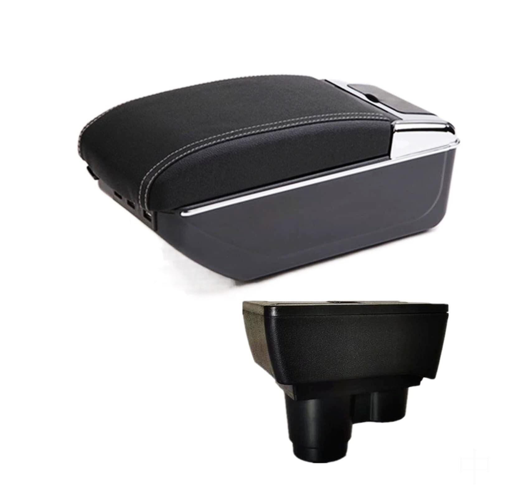 GTDTKGANAK Storage Box For Dacia For Duster 2018-2022 Center Console Armrest Storage For Box with USB(D3 7usb)