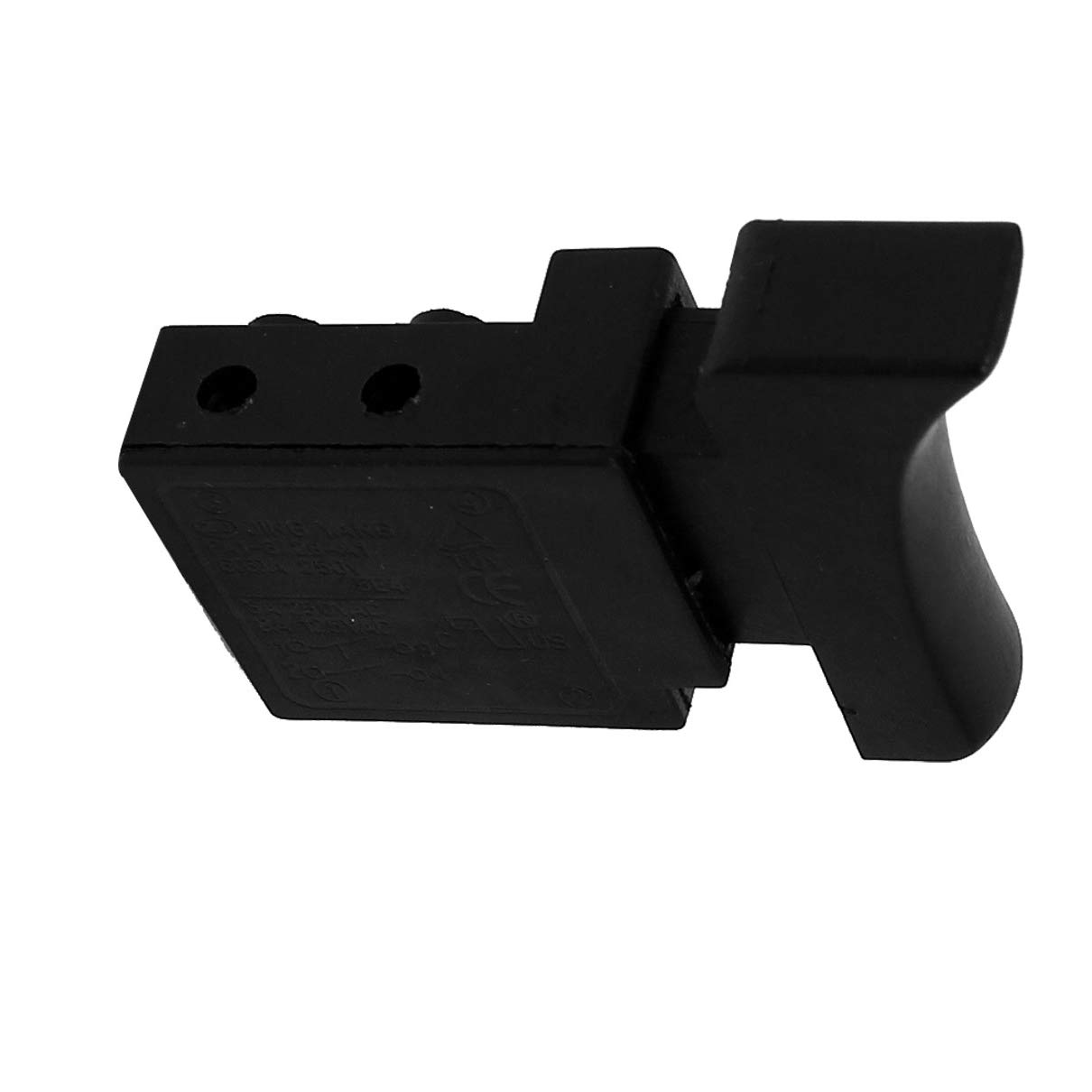 Interrupteur à Gâchette DPDT Momentané 250V 6A - Pour Outil électrique, Boîtier Noir, Montage 4,5mm