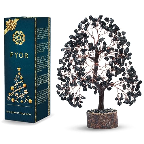 Tourmaline Crystal Tree, Black Tourmaline Crystals, House Warming Gifts, Good Luck Gifts, Crystals And Healing Stones, Gift For Women, Spiritual Decor, Home Decor Living Room, Artificial Money Tree