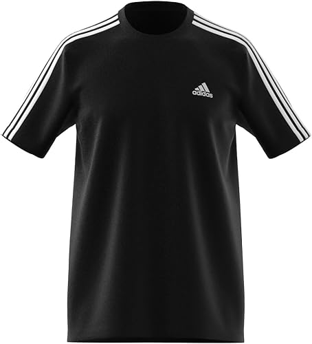 Miniatura 5 de adidas Hombres 3S Sj Cuello Redondo Manga Corta Casual Tops Casual - Gris