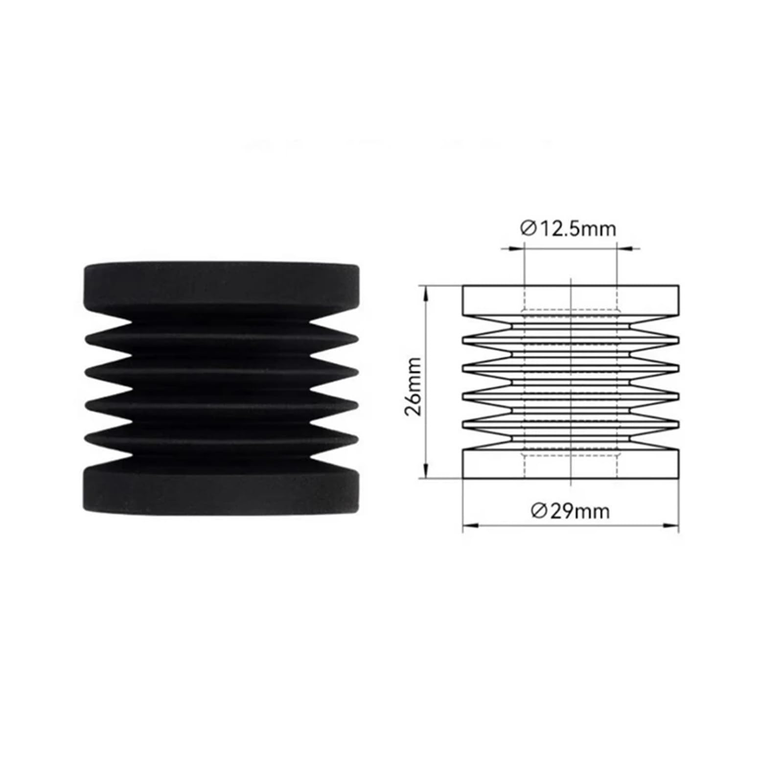 Compatibile con Bambu, piedini antivibranti P1P | P1P, Antivibrazione, Piedini(B)