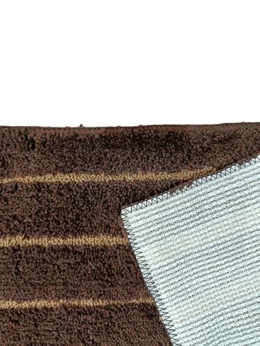 Image of Door Mats for Home | Door Mats for Home Entrance | Door Mat for Bathroom| Soft & Super Absorbent Mats for Shower | Washable, Non-Slip & Quick-Drying Mats (Pack of 2) (Brown)
