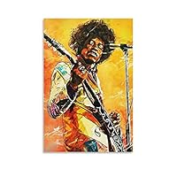 Amazon.co.jp: ロック歌手ジミ・ヘンドリックス キャンバス アート