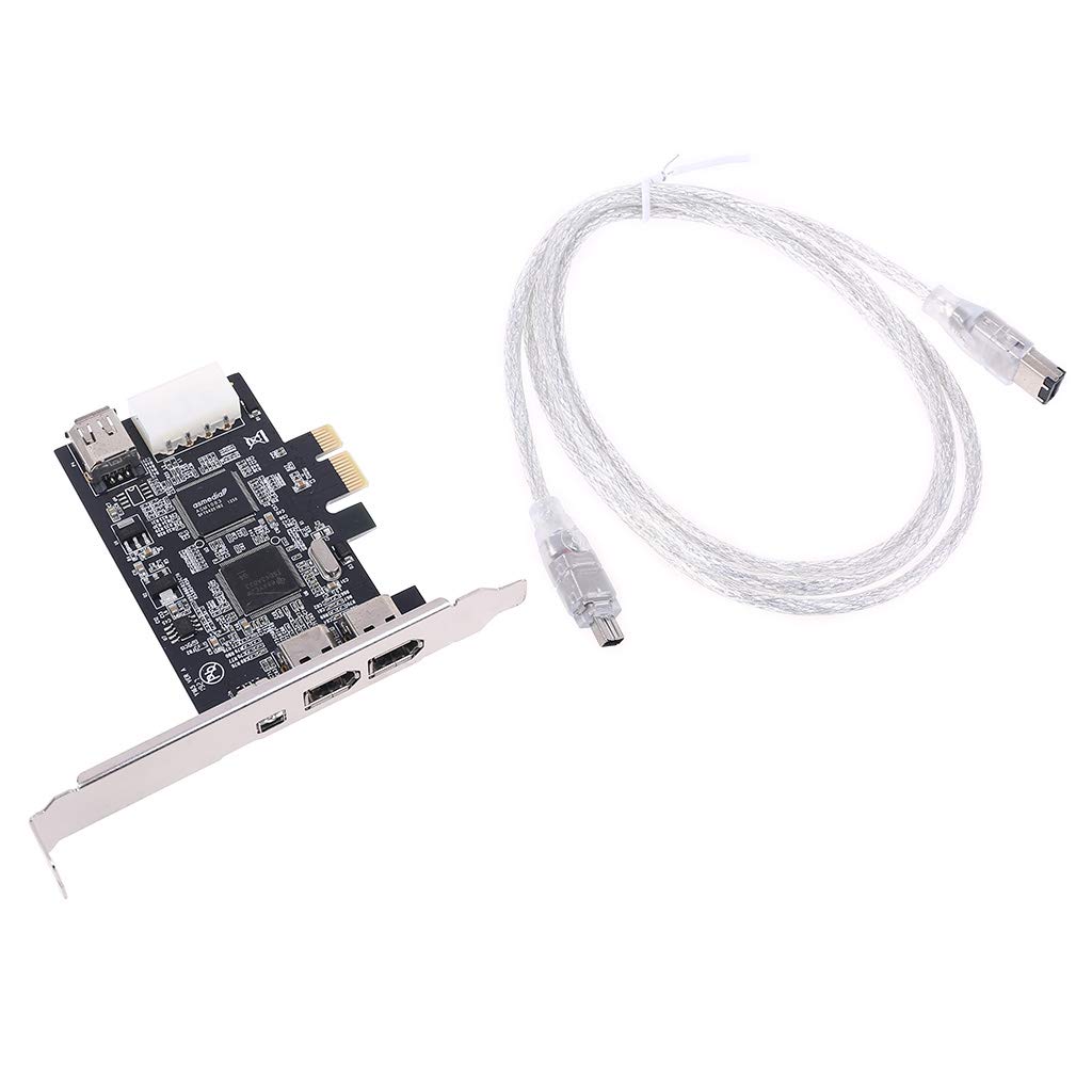 Tarjeta de expansión de Cable Firewire PCIe de 3 Puertos Adaptador de chipset PCI Express 1394B y 1394A TI XIO2213B para PC de Escritorio