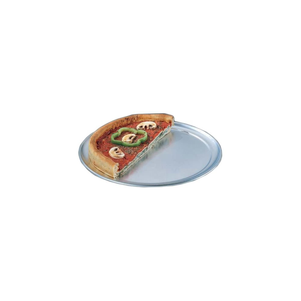 14" Hard Coat Anodized Aluminum Wide Rim Pizza Pan by American Metalcraft – Aluminum, Model HCTP14