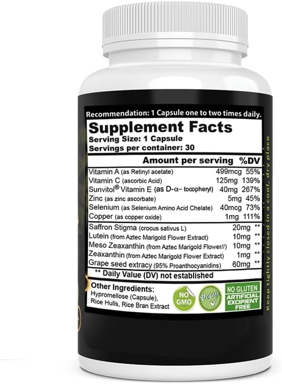 Miniatura 8 de Teléfono de computadora digital avanzado suplemento de salud ocular combinado con azafrán luteína astaxantina zeaxantina  Soporte de claridad de