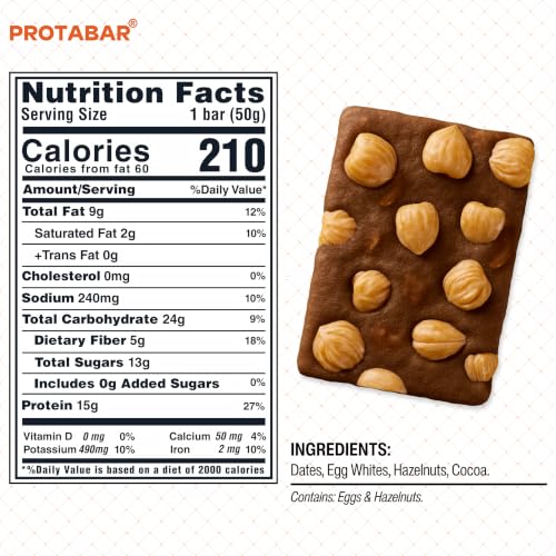 Barritas PROTABAR de proteína de clara de huevo, 12 unidades miniatura 2