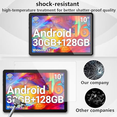 Protector de vidrio templado para tablet 10 pulg 2 pzas miniatura 5