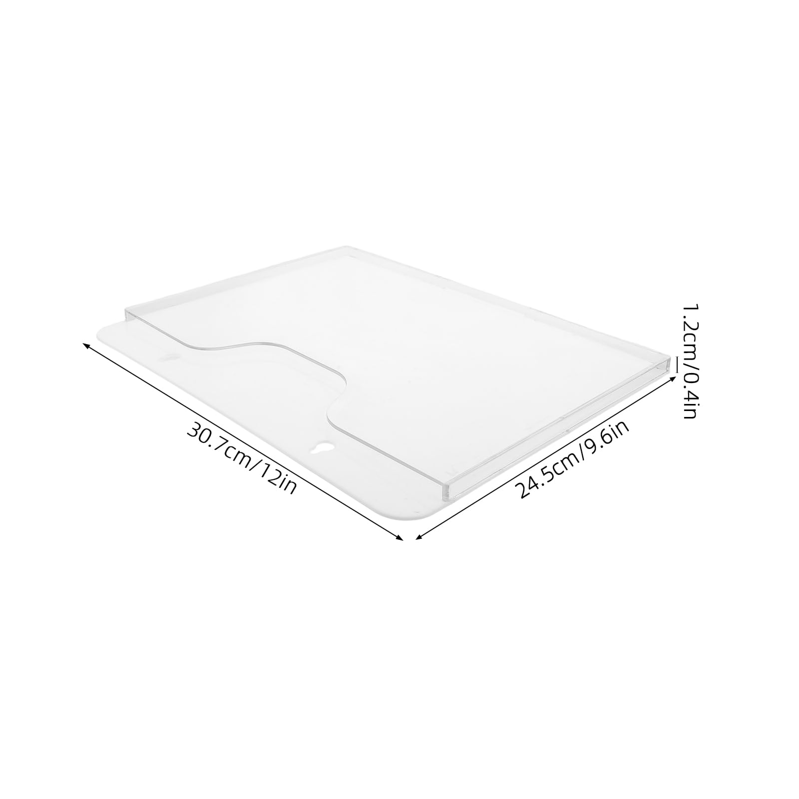 Soporte Organizador de Documentos de Pared Acrílico Transparente A4 Horizontal 2 Piezas, Porta Folletos y Revistero para Oficina y Espacios Comerciales