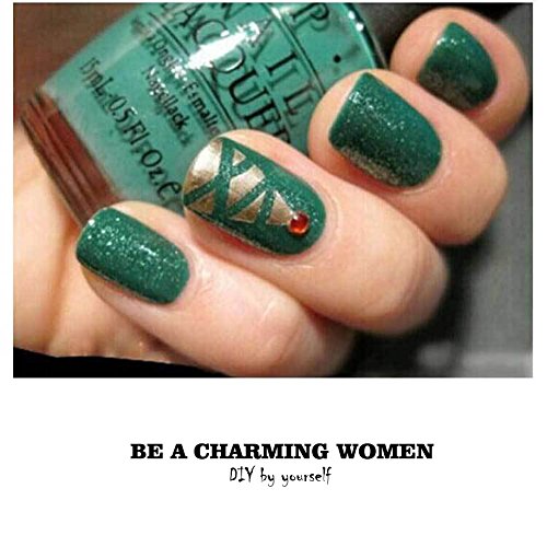 Lookathot Pack Of 5 Soft Manicure Nail Art Tips Guide Tapes Striping Line Sticker Decor Tool Diy 0.05 17M #TOP4