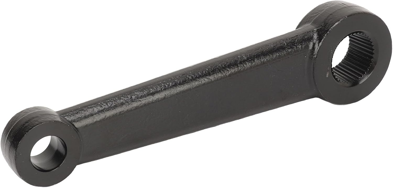 Steering Box Pitman Arm, Heavy Duty Steering Linkage Replacement for Model A Crown Victoria Vega Hot Rod, Precise Control Metal Arm with Double Tapered Holes (Black)
