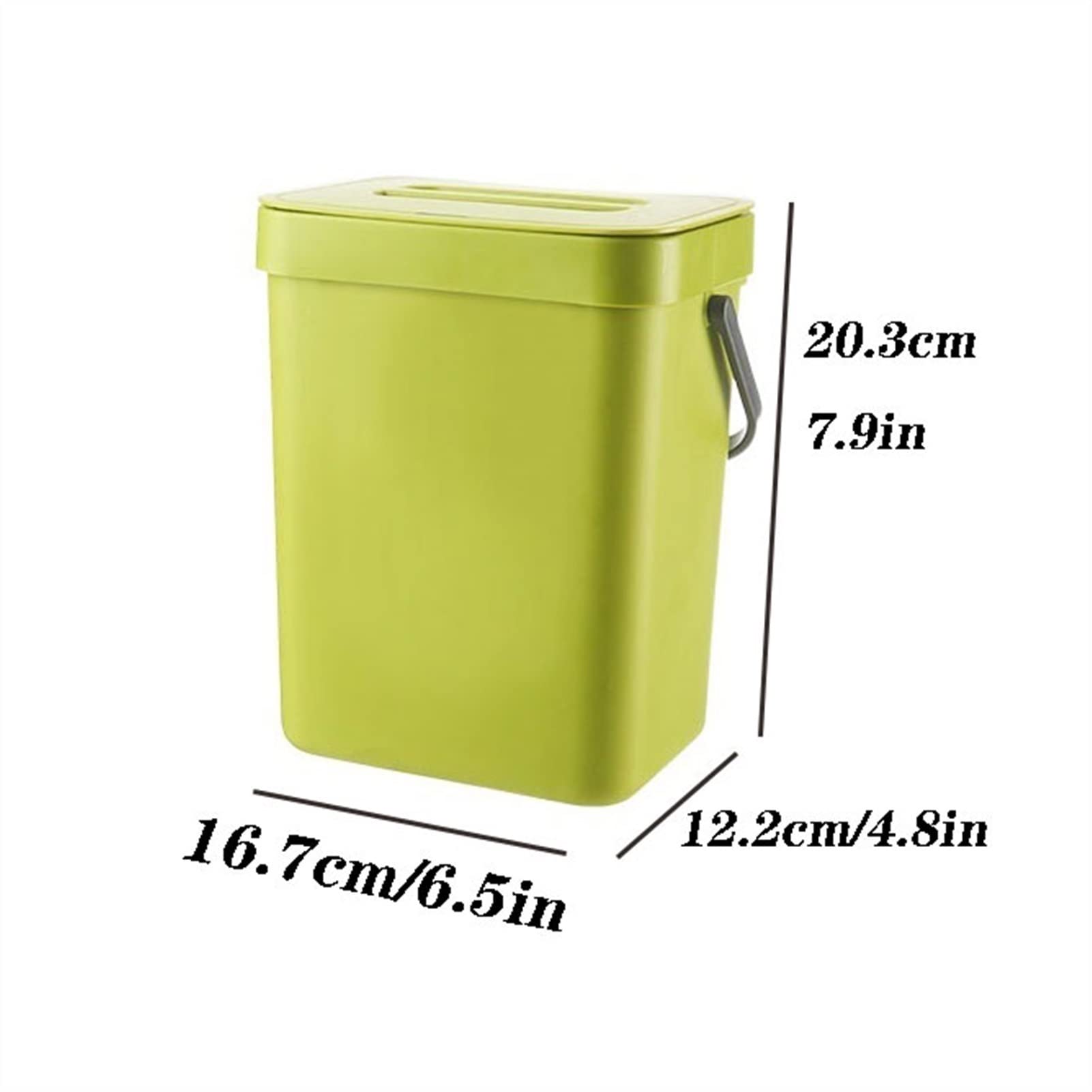 Cestino Carta Ufficio Cestino for la Cucina Can Creative Creativo Castenino Montato a Parete con Coperchio Small Demonste, 3L Pattumiera da Bagno