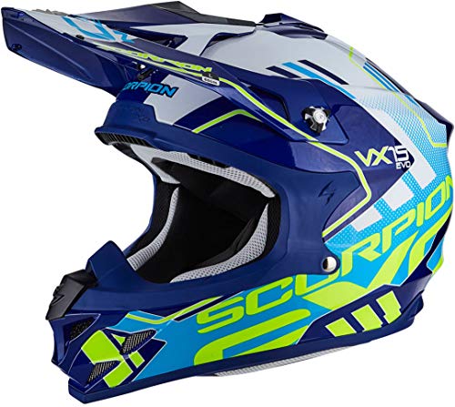 Scorpion Casco moto VX-15 EVO AIR ARGO Blu-Bianco