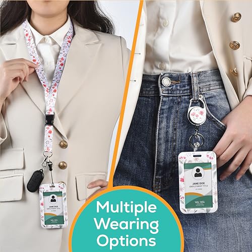 Will Well WW-LANYARD-V-1PK-FLORAL Id Badge Holder With Retractable Lanyard thumb #5