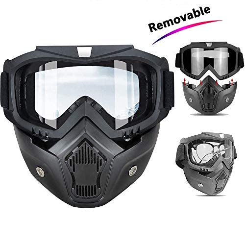 Preisvergleich Produktbild QZHWH Motorradbrille Schutzbrille Fahrradbrille, abnehmbare Schutzbrille gegen Nebel / Spritzer / Kratzer für Heimwerker, Labor, Schweißen, Schleifen, Radfahren (Color : Clear Lens)