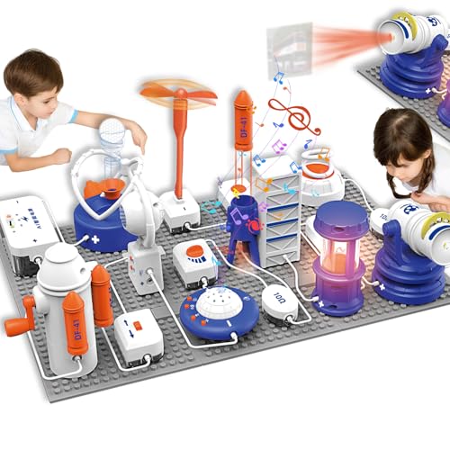 Science STEM Kits for Kids, Electronics Exploration Kit, 66 Pcs DIY Circuit Parts, Over 1200+ Projects, STEM Educational Toy Gifts for Kids Ages 6+, Full Color Project Manual