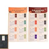 Kalender Monatliche Registerkarten Aufkleber - Monatskalender Tab Aufkleber - Einfaches und großzügiges Design Wochenplaner-Etikett für persönliche Aktivitäten, Projektplanung, Meeting-Planung,