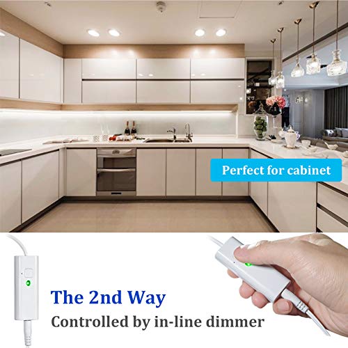 Wobane White Led Strip Lights, Dimmable Led Light Strip Kit, 16.4Ft Flexible Tape Lights For Bedroom,Kitchen,Under Cabinet,Bright 6500K Daylight, Led Mirror Lighting For Vanity Makeup Dressing Table #TOP2