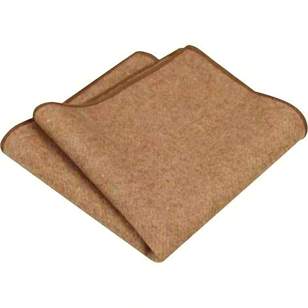 Db Dickie Bow Boys Camel Tan Luxury Wool Pocket Square (Camel Tan) - Suitable For Formalwear, Office, Weddings, Parties, Grooms & Groomsmen Outfits